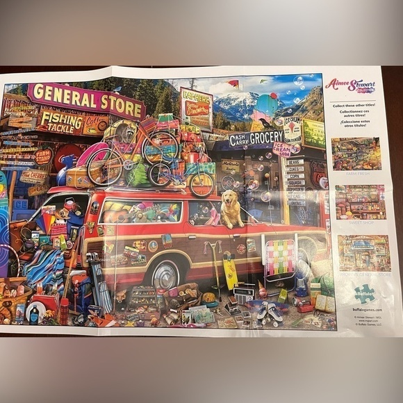 Aimee Stewart Collection 1000 Piece Puzzle Family Vacation Buffalo Colorful - Picture 8 of 13